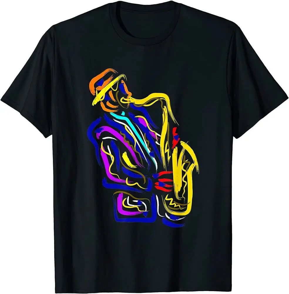 Saxophonist Musician Gift Idea Saxophone Cool T-Shirt  Anime Graphic T-shirts for Men Clothing Women