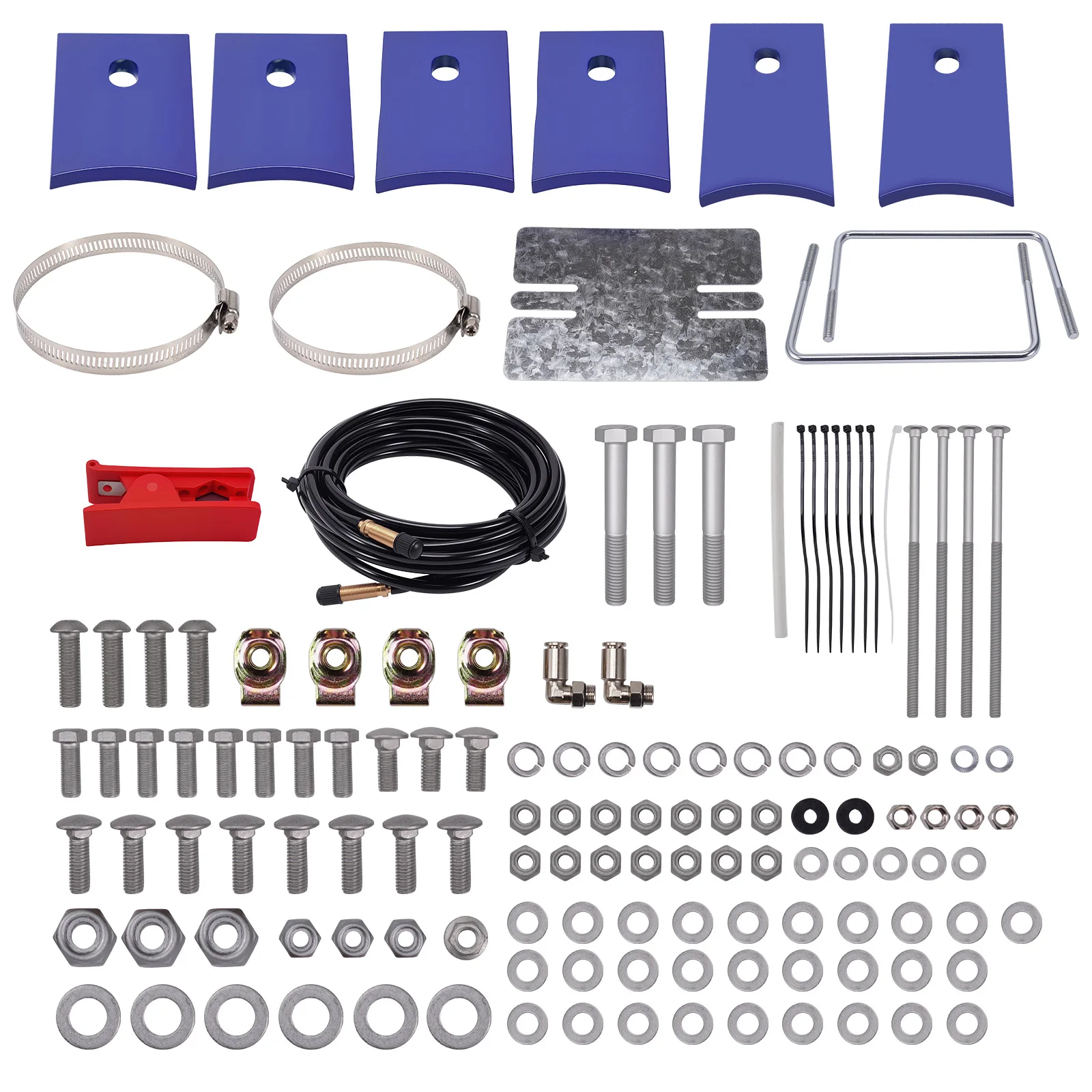 Rear Air Spring Helper Hardware Kit 7500 For Ford F250 F350 F450 Super Duty 4WD