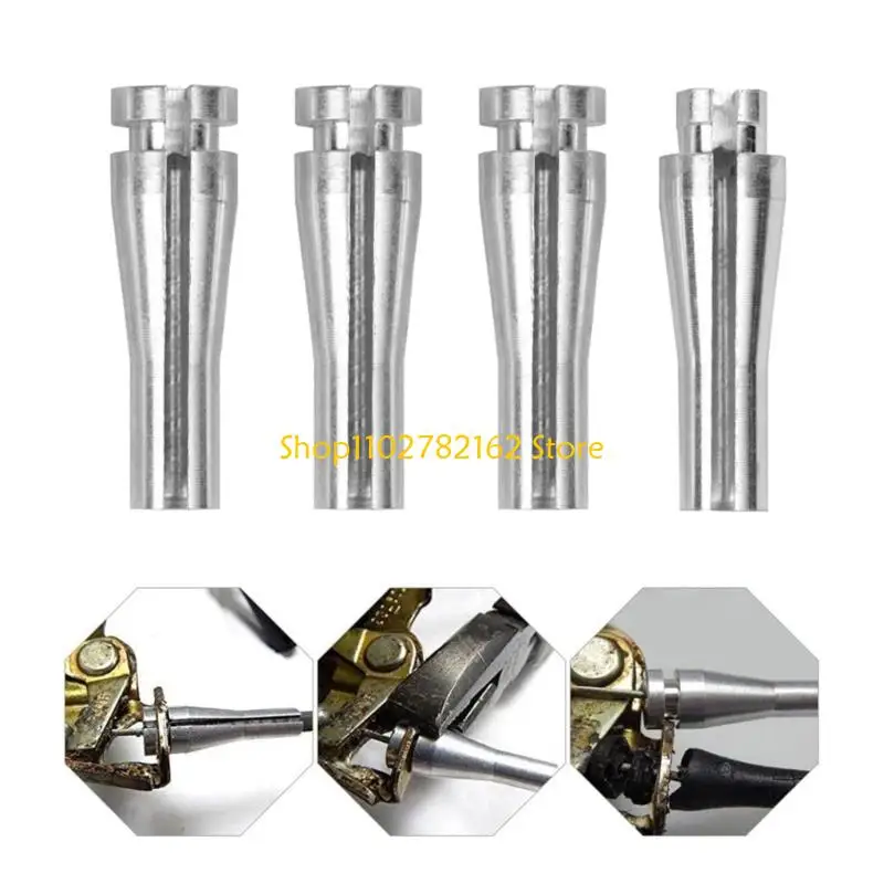 547B Rear Door Cable End Replacement Hardware 4 Piece Aluminum Repair Set for F150 F250 F350 Truck Models and E150 E250 E350