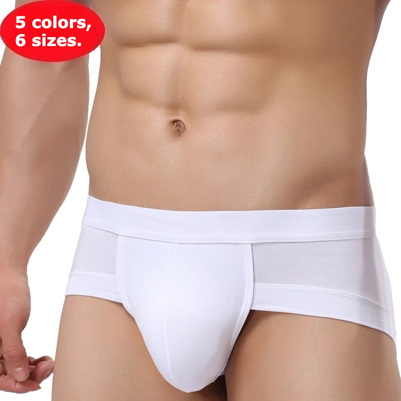 

Men's Mid-Rise Modal Underwear Trunks, 50s Premium Men's Briefs, Full-Cut Design for Maximum Comfort & No Binding 9030 510084