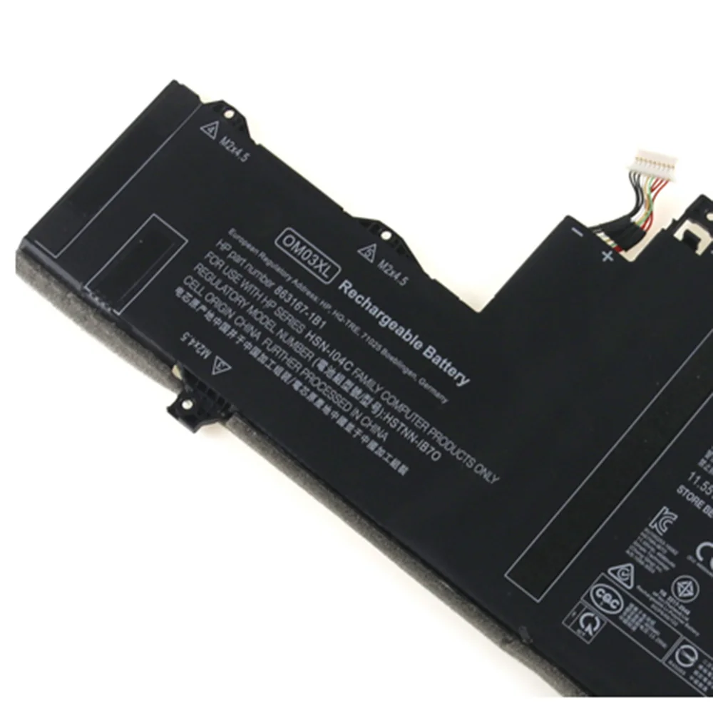 11.55v 57wh OM03XLオリジナルOM03 hp elitebook x360 1030 G2 HSTNN-IB7O HSN-I04C 863167-171 863167-1B1