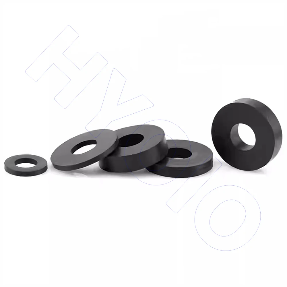 Rubber Gasket NBR Oil Resistant Sealing Ring Waterproof Nitrile Rubber Washers Soft Flat O Ring Shock Absorbing O-Ring Tap Seal
