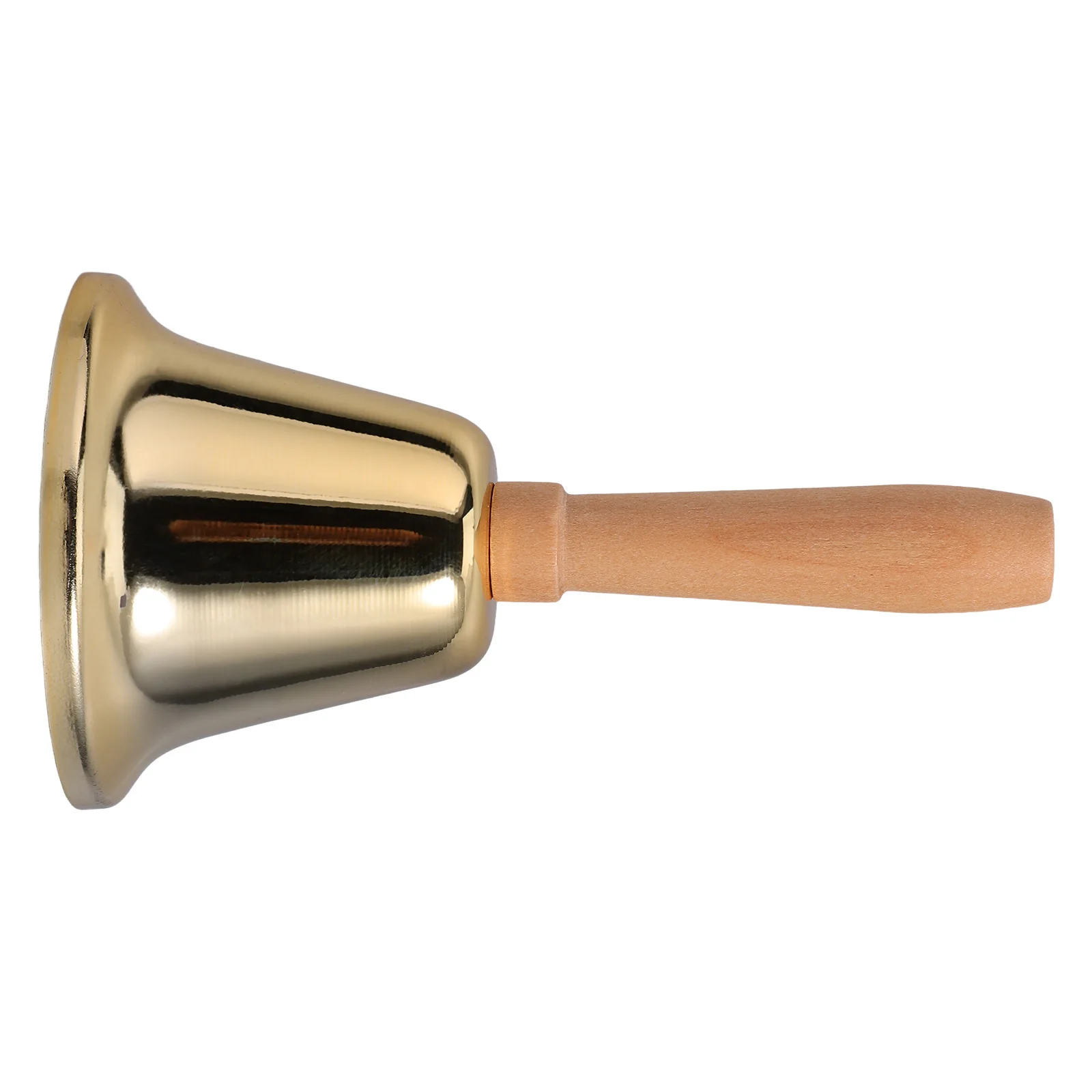 Loud Metal Hand Bell Wooden Handle Clear Ring Dinner Bells for Calling Assistance Restaurants Hotels Schools 1160x630x630cm