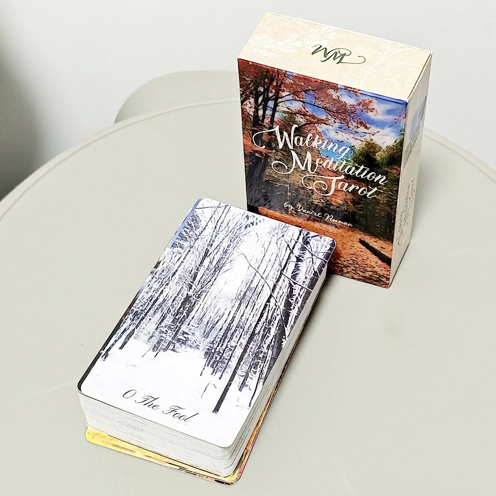 78 Pcs RWS-based Tarot Cards 10.3*6cm Walking Meditation Tarot Connects To The Natural Elements of Each Season