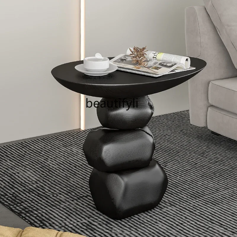 

A50 Designer special-shaped artwork corner few wabi-sabi wind high-end sofa edge few floor ornaments
