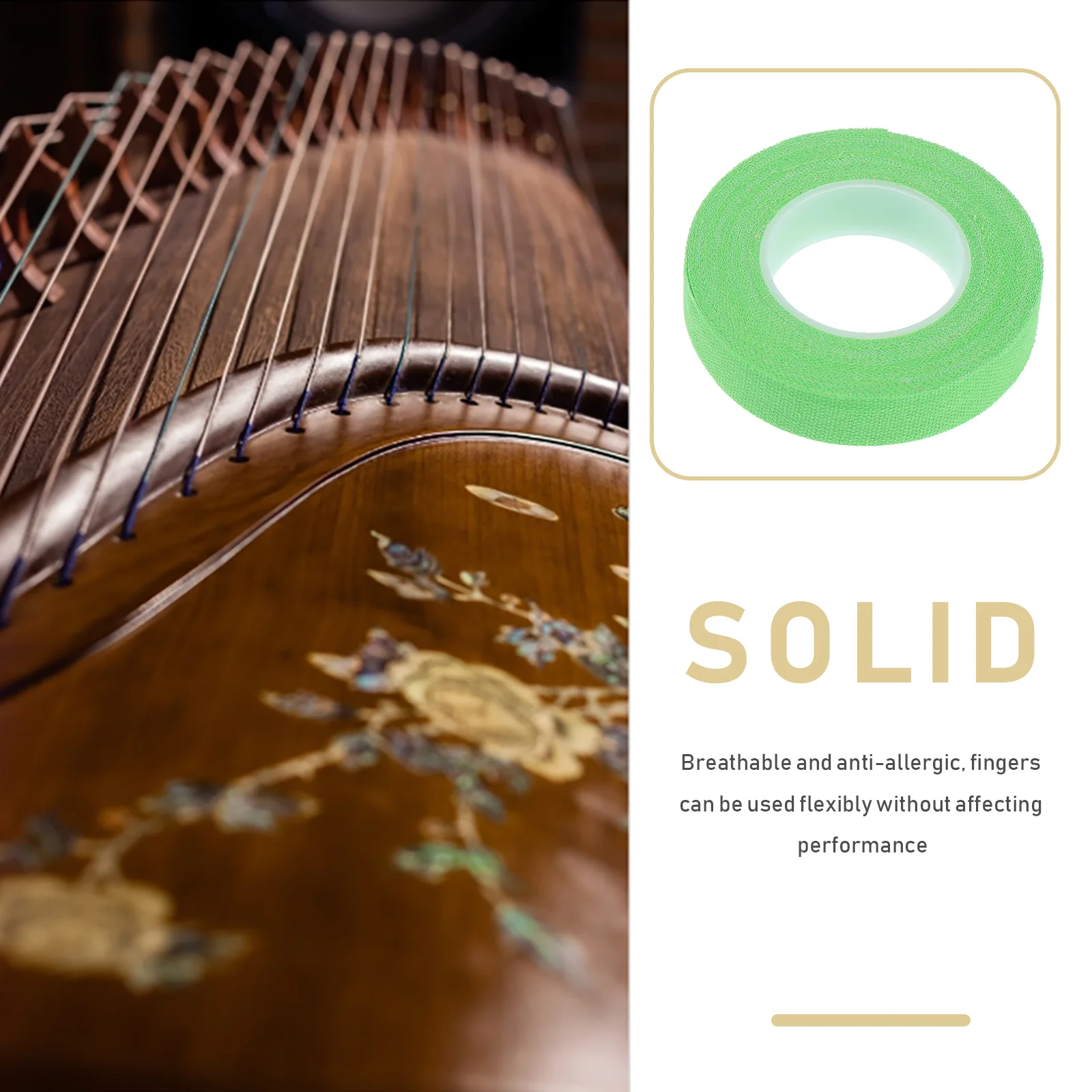 

7pcs Guzheng Finger Tapes Breathable Adhesive For Pipa Performance Protective Straps Stage Replacement Supplies Instrument Parts