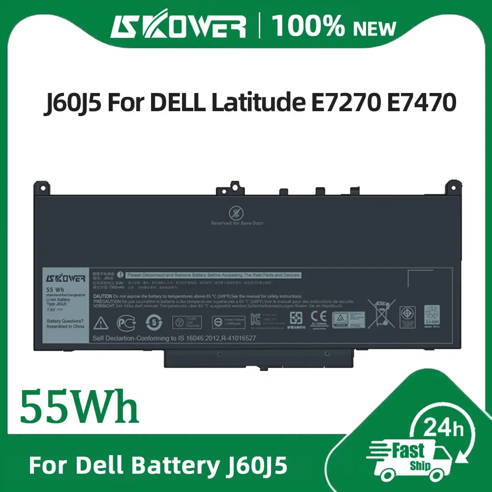 

SKOWER 34GKR WD52H J60J5 6MT4T Battery for Dell Latitude E7420 E7440 E7450 E7240 E7250 E7270 E7470 E5470 E5570 Precision 3510