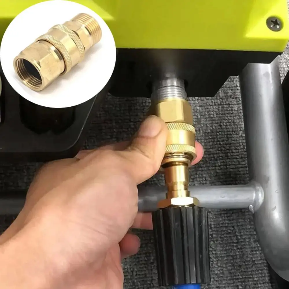 

3/8 M22 Quick Connect Kits High Pressure Durable Construction Adapter Set G3/8 M22 Fittings 14/15mm Adapter Pipe Joint