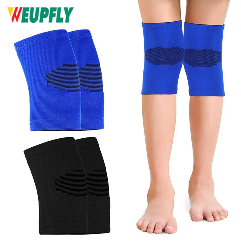 1Pair Soft Knitted Kids Teens Knee Brace Children Patella Brace Support for Soccer,Basketball,Gymnastics,Outdoor Sports