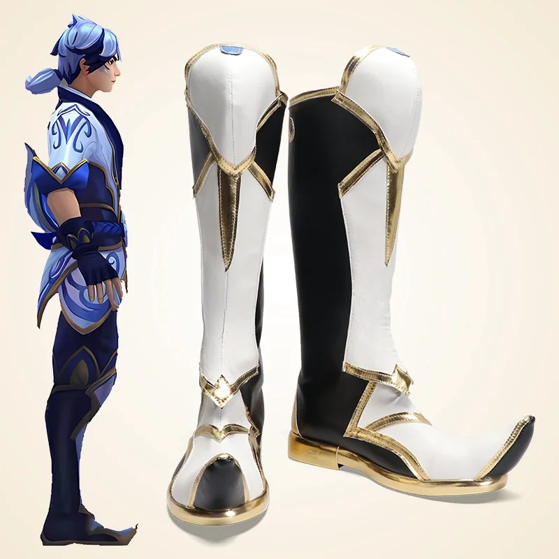 

LOL Ezreal Сапоги для косплея Обувь Сапоги на заказ