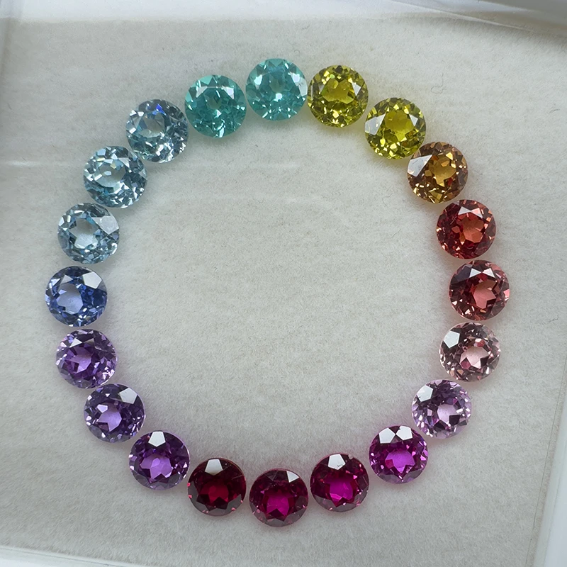 Laborgezüchteter Saphir im Asscher-Schliff, Rosa, für DIY-Charms, Schmuck, Ringe, Ohrringe, Hauptmaterialien Wählbar, Zertifikat – Detail 20