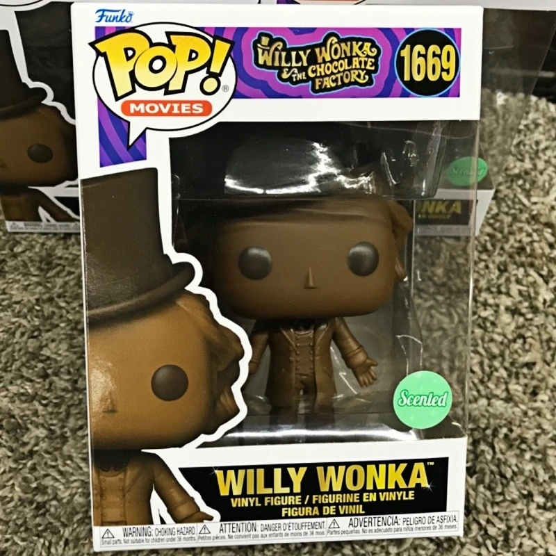 Funko Pop! Willy Wonka y la Fábrica de Chocolate Original # Figura Coleccionable de Vinilo 1669, Modelo Decorativo de Escritorio, Juguete de Regalo
