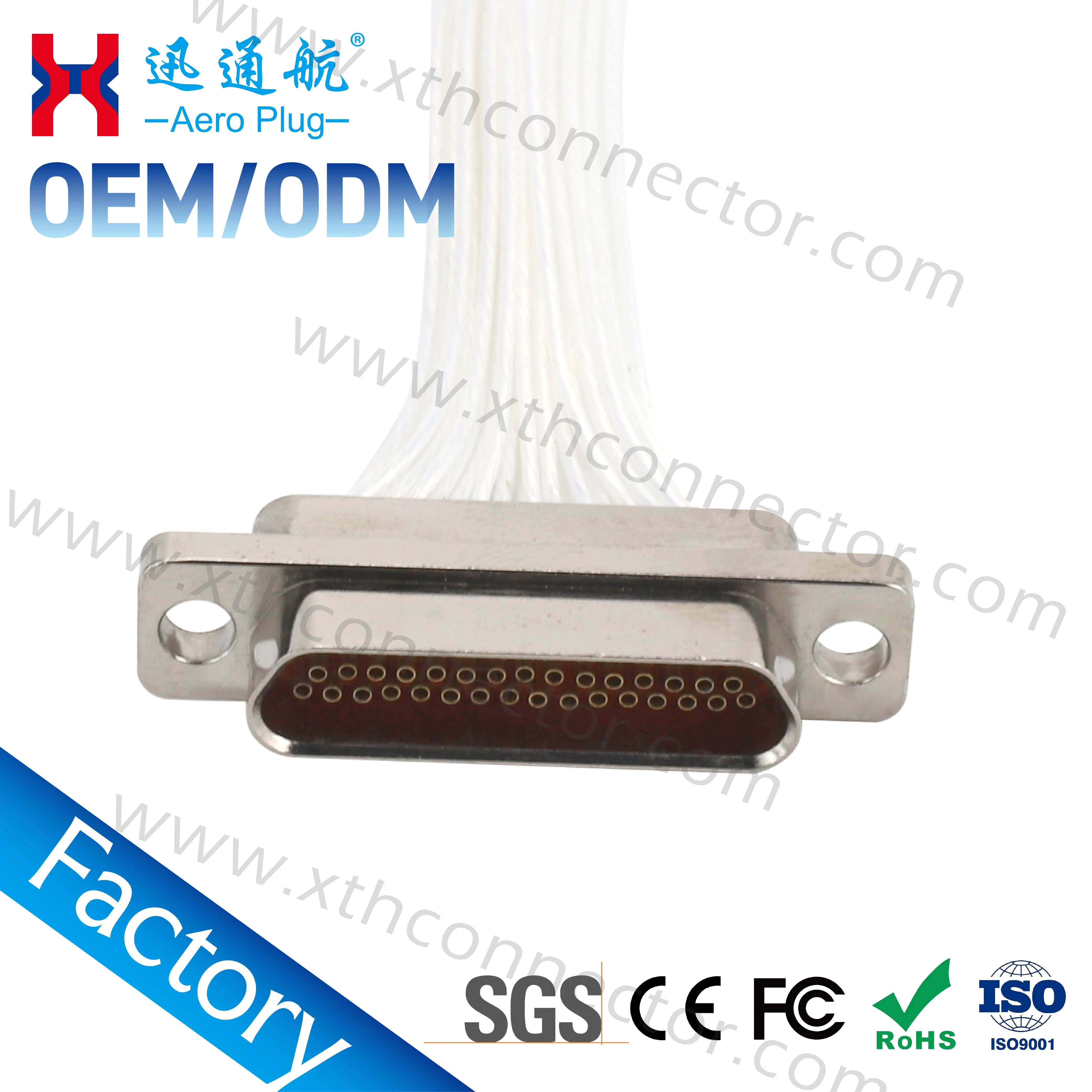 31 Pin Micro D Connector J30J-31TJL/ZKP Crimp Rectangular Aviation Electrical Connector High Density Plug Socket Durable Reliabl