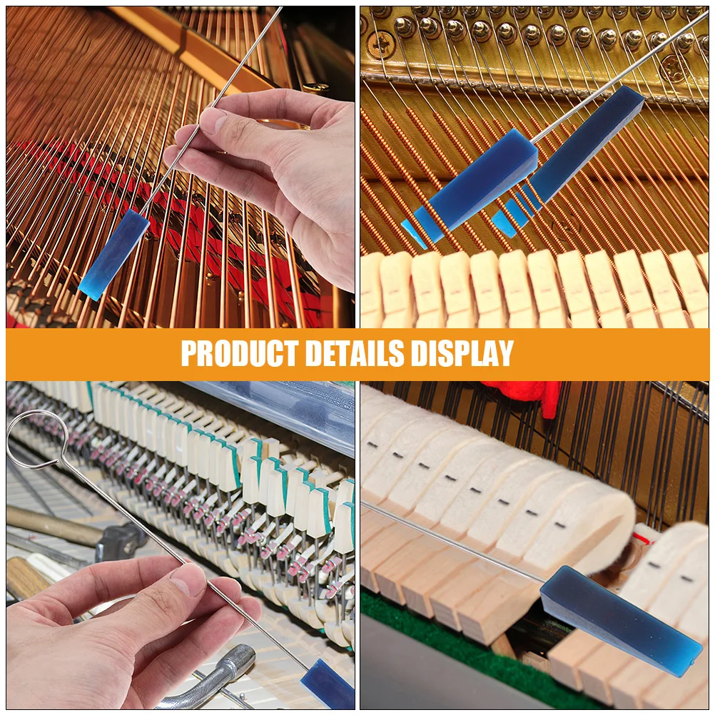 

6Pcs Piano Tuning Mute Kit User Friendly Design Beginners Professionals Tool Piano Tuning Mute Damper Blocks Damper Strip