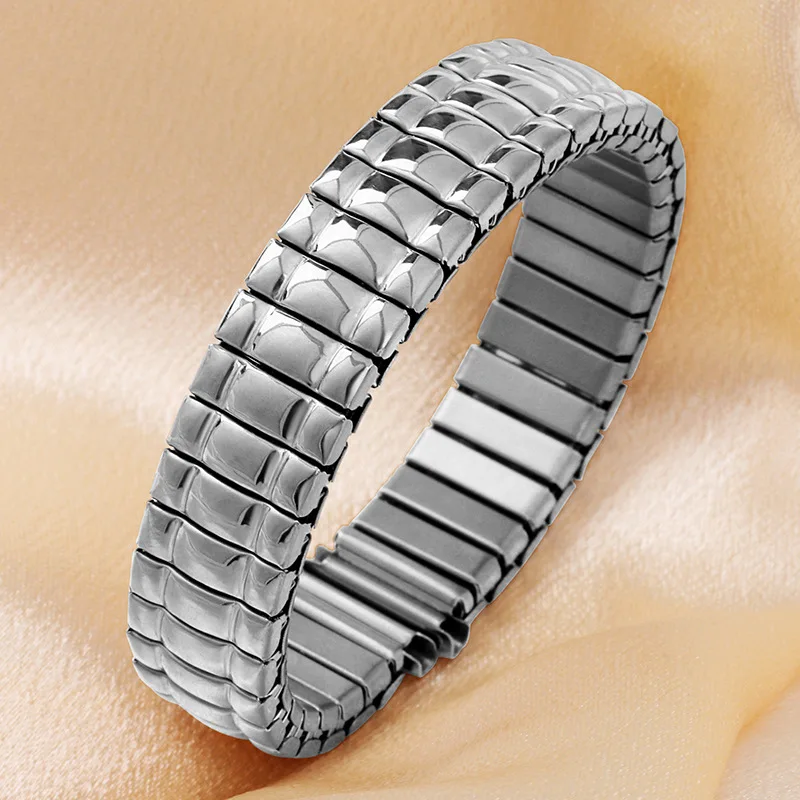 

12mm 14mm 16mm 18mm 20mm Stainless Steel Elastic Watch Strap for Universal Waterproof Stretch Expansion Watch Bracelet Accessory