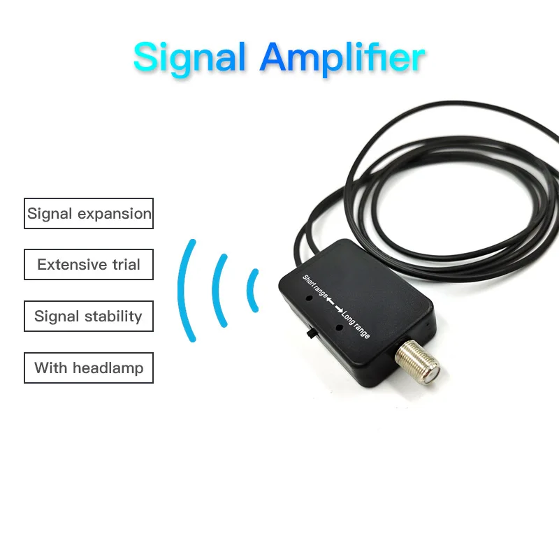 36DB Digital HDTV Amplifier Antenna Signal Booster 45-862 MHz Low Noise DVB-T ISDB-T DMB-T H ATSC DAB FM Signal Booster