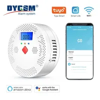 Tuya WiFi Smart Carbon Monoxide Detector Alarm 85dB Sound Warning LCD Digital Display Home Indoor Real-Time CO Monitor Poisoning