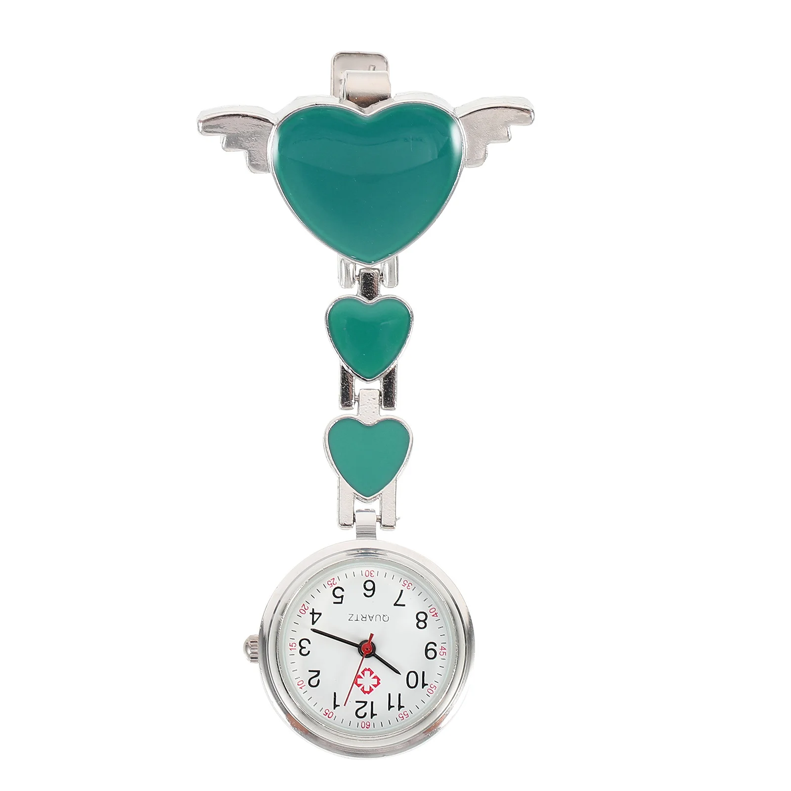 ساعة جيب كوارتز بمينا كبير للممرضات فوب، خفيفة الوزن معلقة، ساعة للرضاعة، هدية للموظفين الطبيين والطالبات