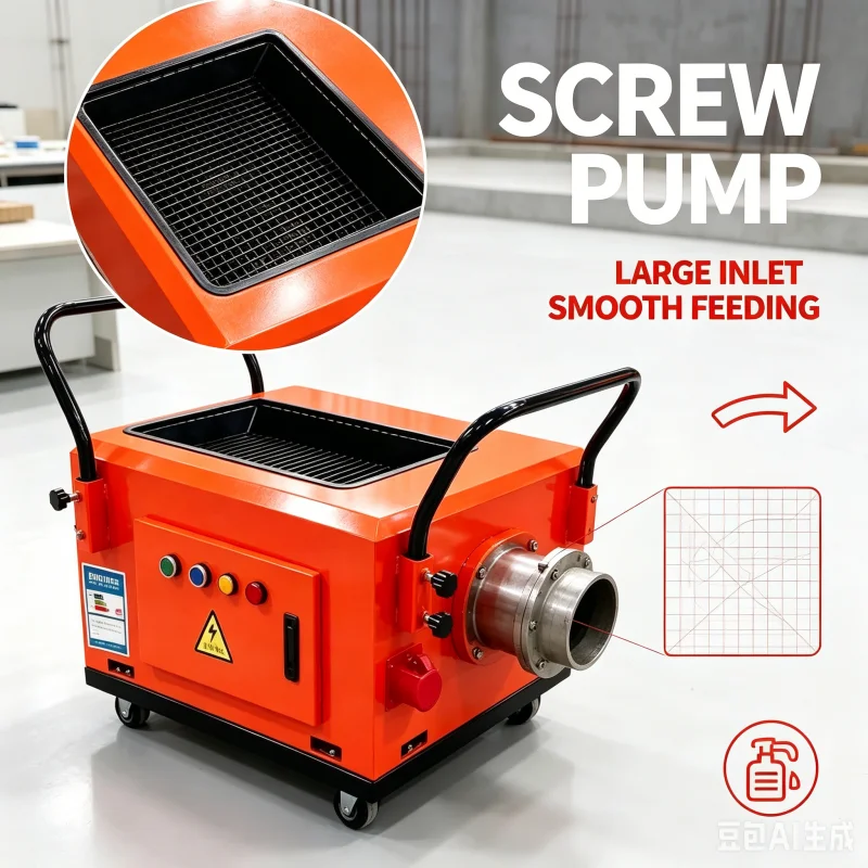 With 380v Electric Power For Concrete Transfer Small Mortar Grouting Machine Industrial Electric Mortar Screw Pump Wholesale