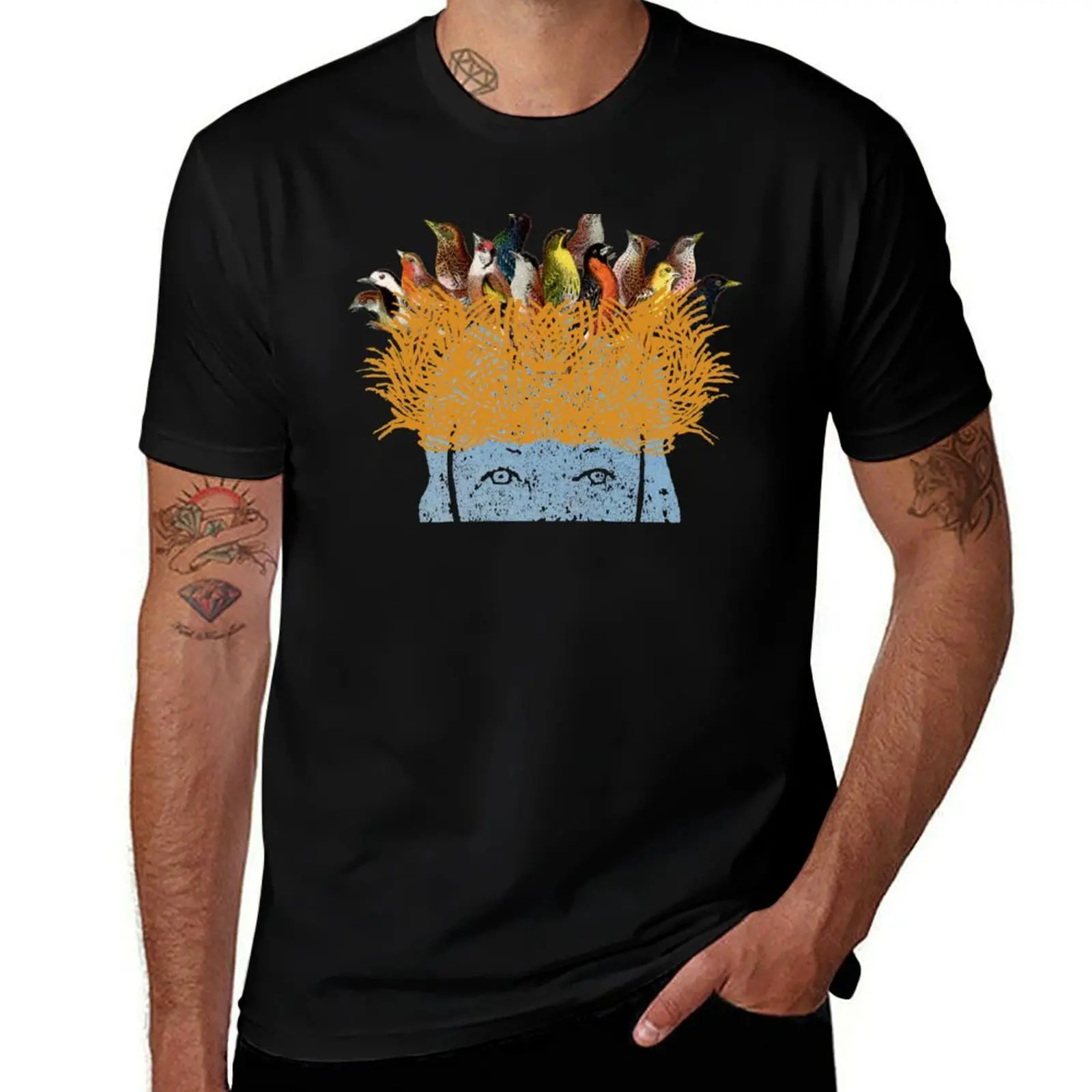 Bird nest head T-Shirt Thanksgiving Day Tee Top T-Shirt