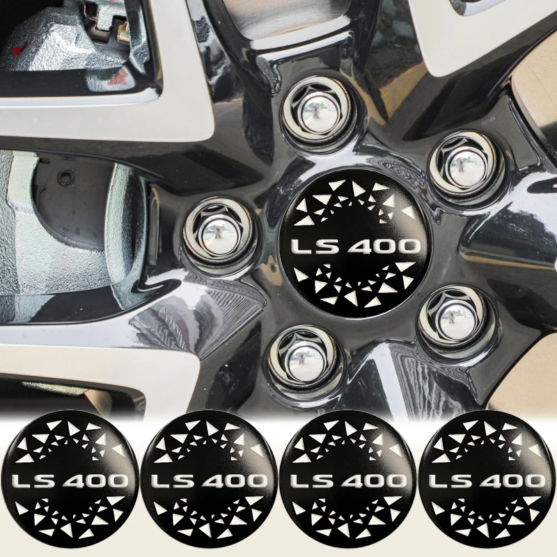 4pcs 56/60/65mm Car Wheel Center Hup Stickers for Lexus LS400 Logo LS350 GS300 GS350 ES350 ES LS GC GS GX IS LC LX NX RC RX UX