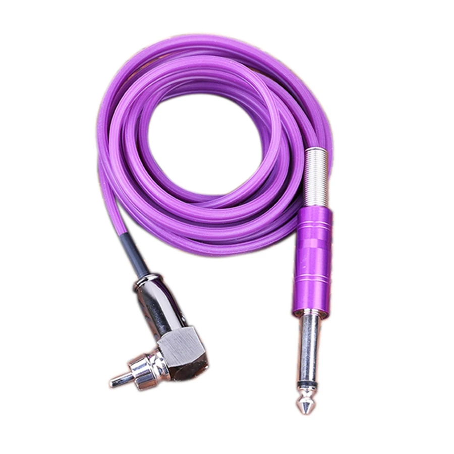 AC57-Tattoo RCA Clip Cord 180Cm Length Silicone Soft Tattoo RCA Connector Cords For Rotary Tattoo Machines