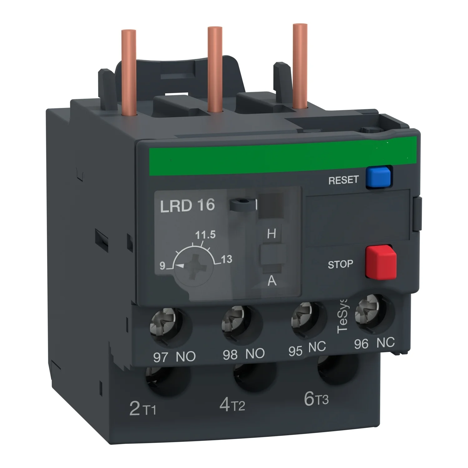 

LR2D1316S054 Is replaced by LRD16 LRD16C Thermal overload relay, TeSys LRD, 9...13 A, class 10A