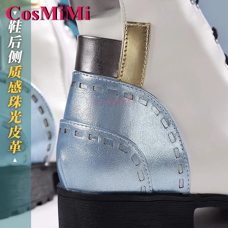 

CosMiMi Game Arknights Ling Shoes Cosplay Fashion Universal Ankle Boots Women Carnival Party Role Play Accessories 36-39 Size