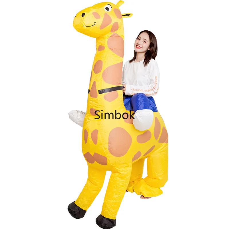 Giraffe Inflatable Costume for Adults and Kids, Dance Parties, TV Programs, Carnivals Opening Celebrations