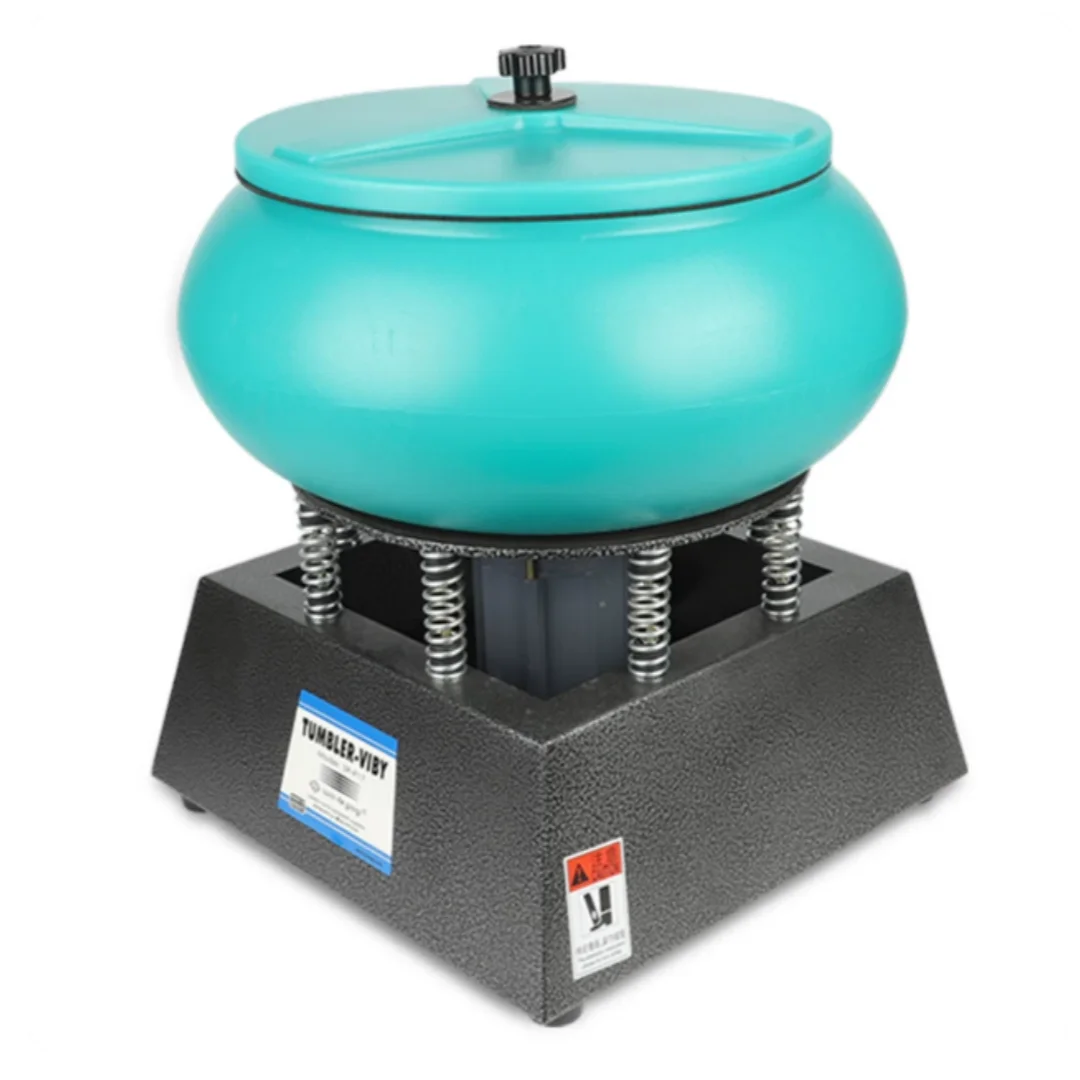 Mini & Medium Vibratory Barrel Polisher Vibration Tumbling Grinding Machine for Jadeite Agate Rock Copper Hardware Jewelry