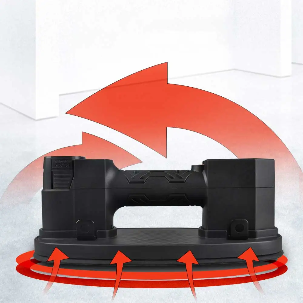 Hand-Held Glass Lifter For Moving Granite Tile;8 Inch Electric Vacuum Suction Cup Lifter Lithium Battery Tile Sucker 180KG Load 