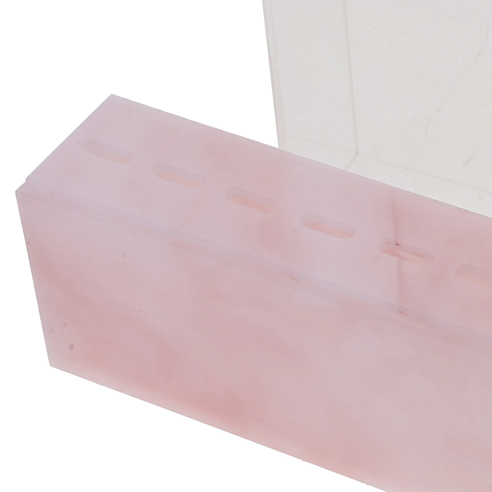 Portaoggetti per pinzette a 8 fori, in marmo bianco, acrilico, per estensioni delle ciglia, supporto per display, scaffale per pennelli per trucco, organizer durevole