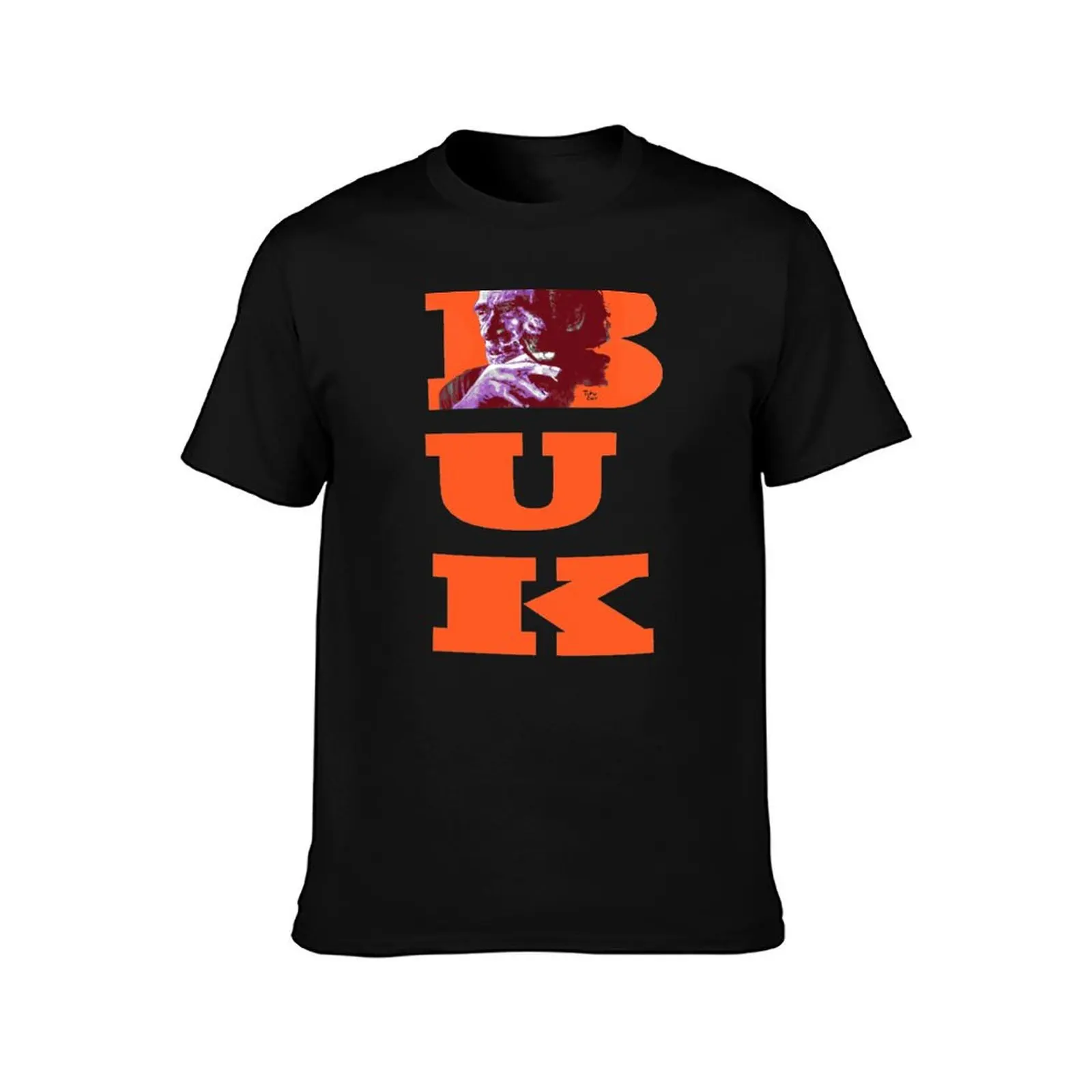 Charles Bukowski - PopART T-Shirt Athletic Fit Sports Short Sleeve Top T-Shirt