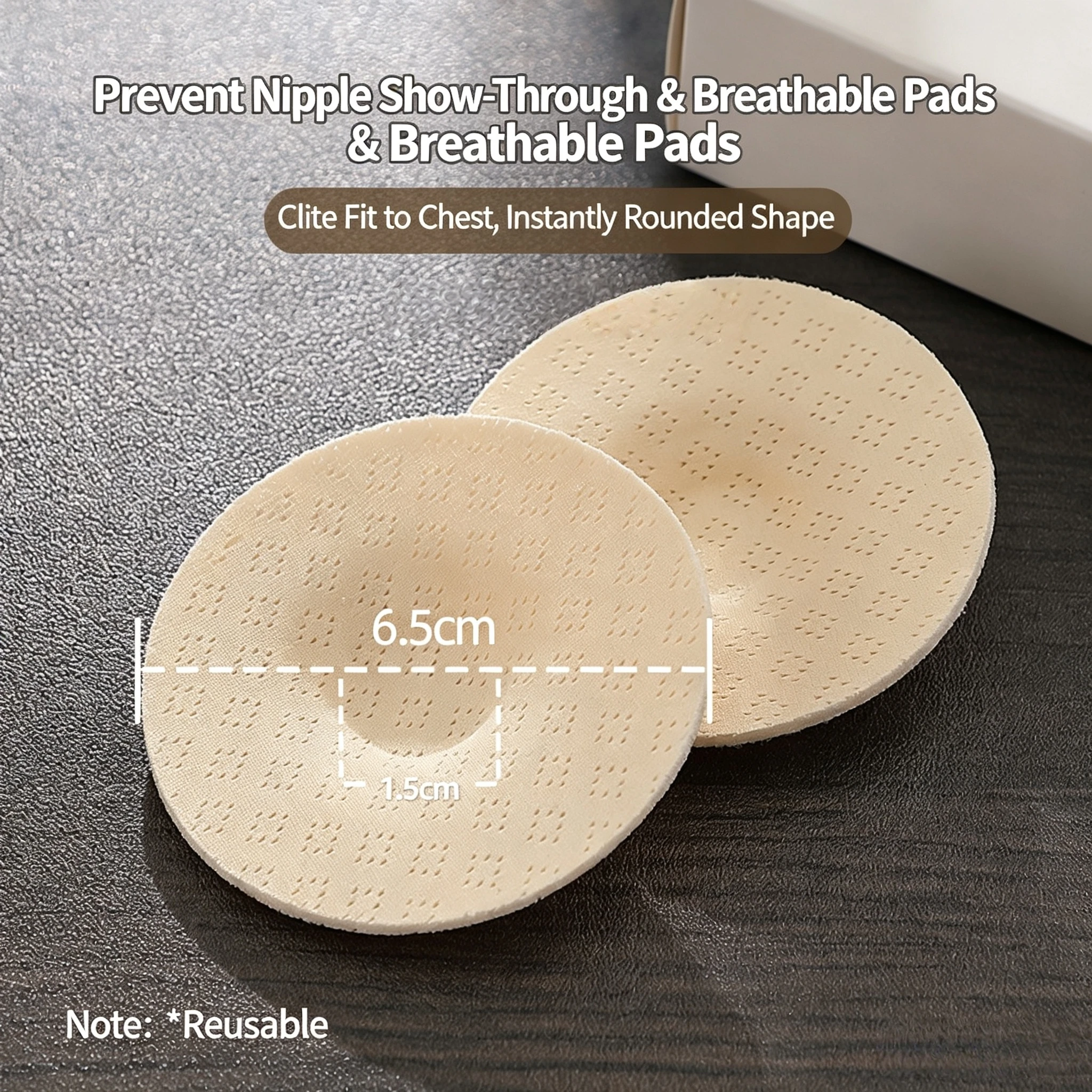 2/120pcs Breathable Cotton Nipple Covers Non-adhesive Invisible Anti-convex Anti-chafing Soft Comfort Breast Pads for Women