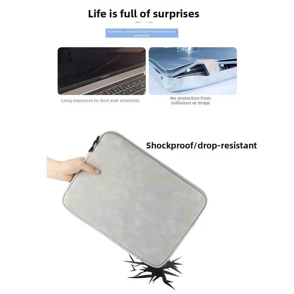 

Durable Portable Laptop Sleeve Bag Soft 15.6 Inch Laptop Case Wear Resitant Zipper Laptop Sleeve Business