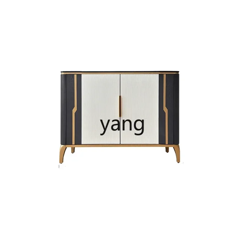 

YJQ modern light luxury rock slab mystery cabinet living room locker minimalist partition decorative dining side cabinet