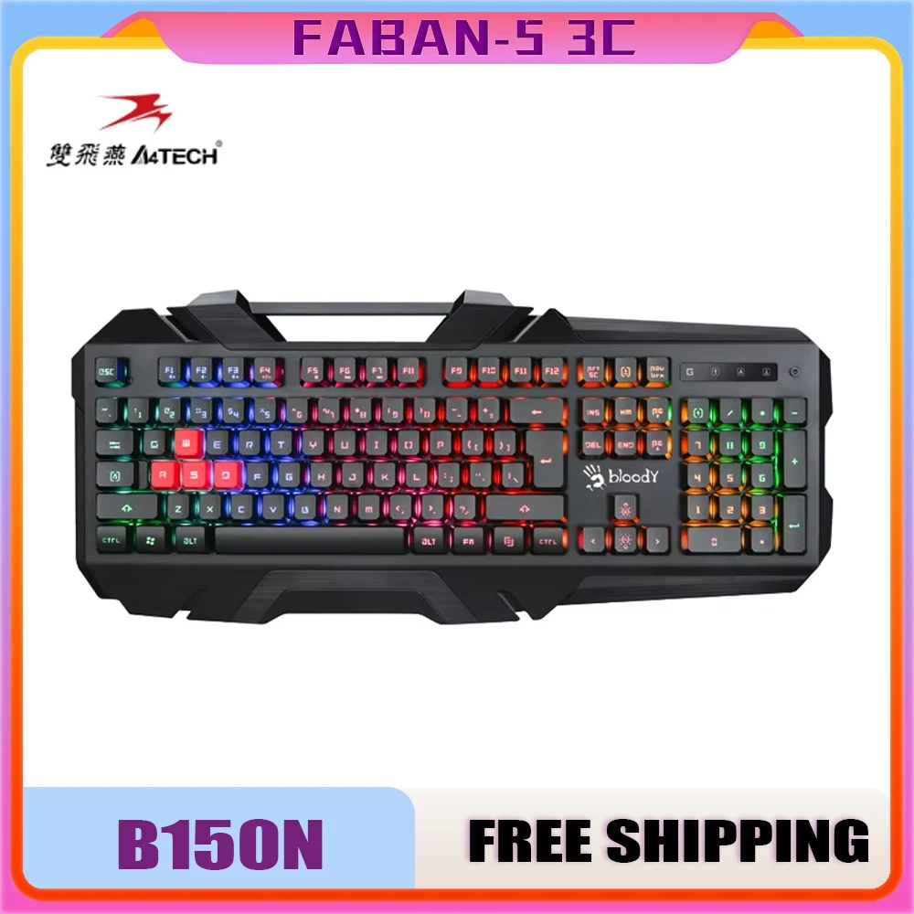 A4tech Bloody B150N Wired Esports Game Keyboard Thin Film Keyboard For Laptop Desktop Computer Accessories Office Gaming Gifts