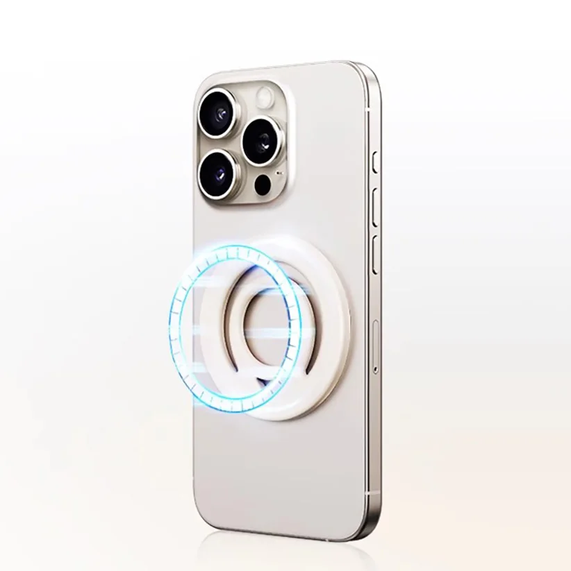 

Магнитный держатель для телефона для iPhone 16, 15, 14, 13, 12, аксессуары Magsafe, магнитная ручка для телефона — регулируемая ручка для телефона на палец