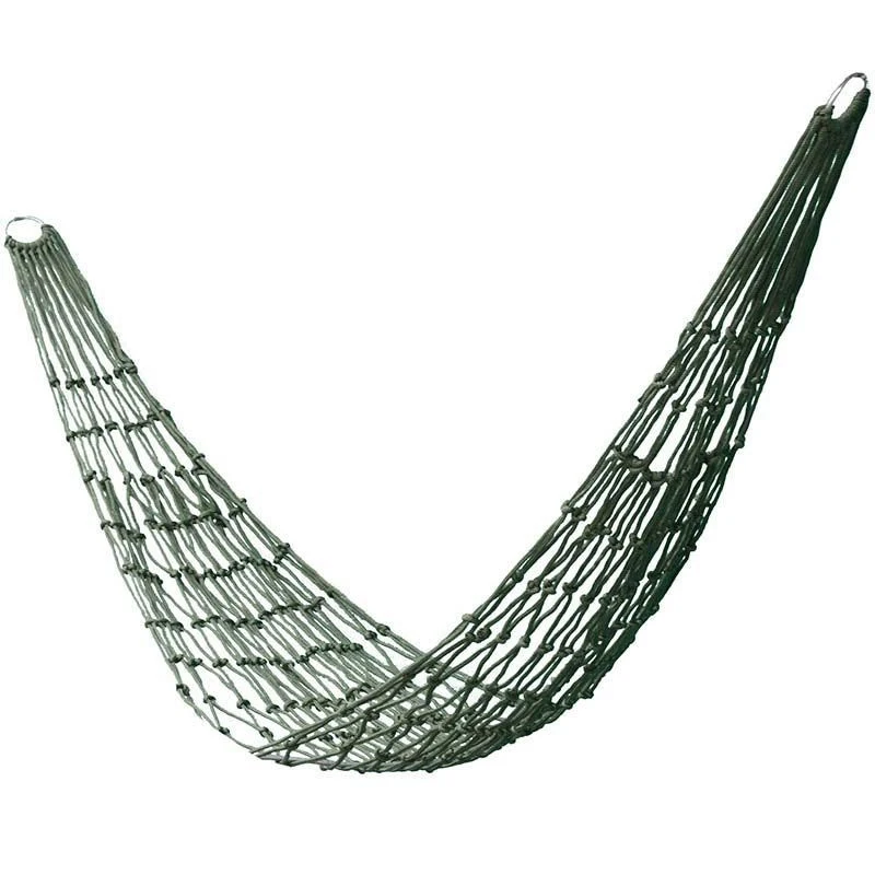 Outdoor Hammock Thickened Mesh Camping Hammock Nylon Rope Single Hammock Nylon Rope Mesh