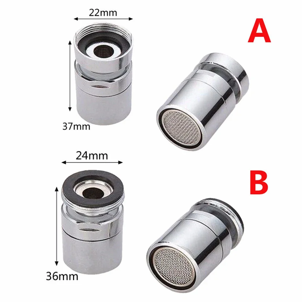 1pc Water Faucet Aerator 22mm Female/24mm Male 360-Degree Rotate Swiveling Super Sprayer Splash-Proof Saving Water Nozzle Parts
