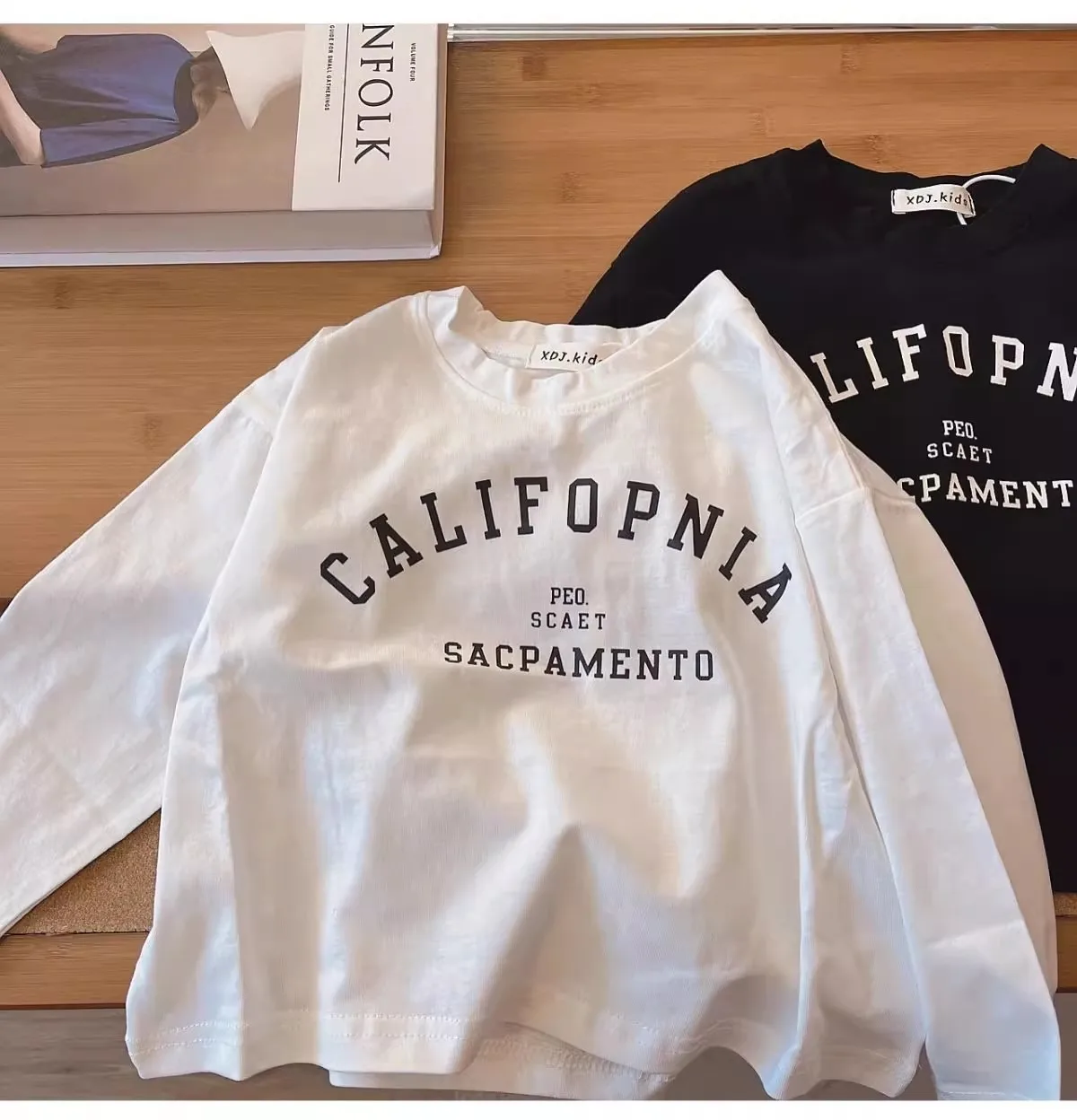 2025 Autumn New Children Long Sleeve T Shirts Letter Print Girls Tee Cotton Baby Casual Tops Kids T Shirt For Boys Clothes