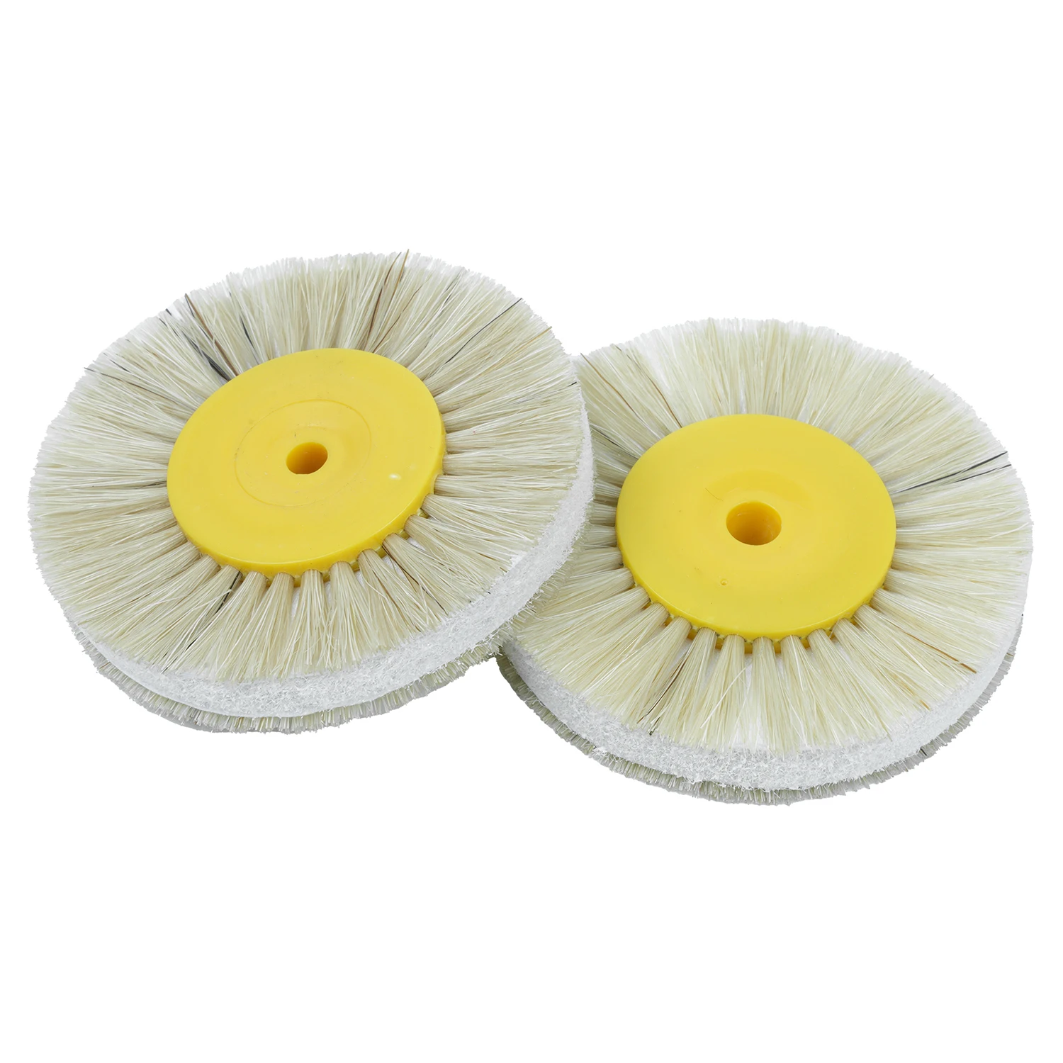 2pcs Dia 80mm Dental Laboratory Lab Tools Materials Latch Polishing Brush Wheel Rotary Plastic White Stiff Buff