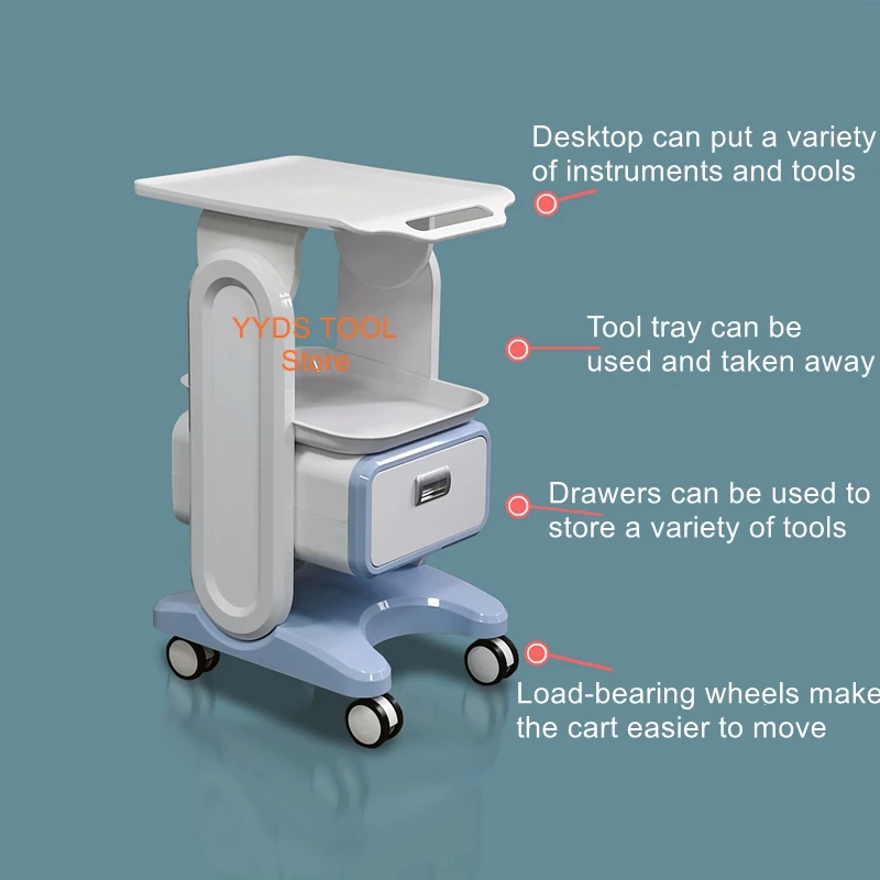 Dental clinic mobile cart medical equipment ultrasonic knife shelf beauty instrument cart