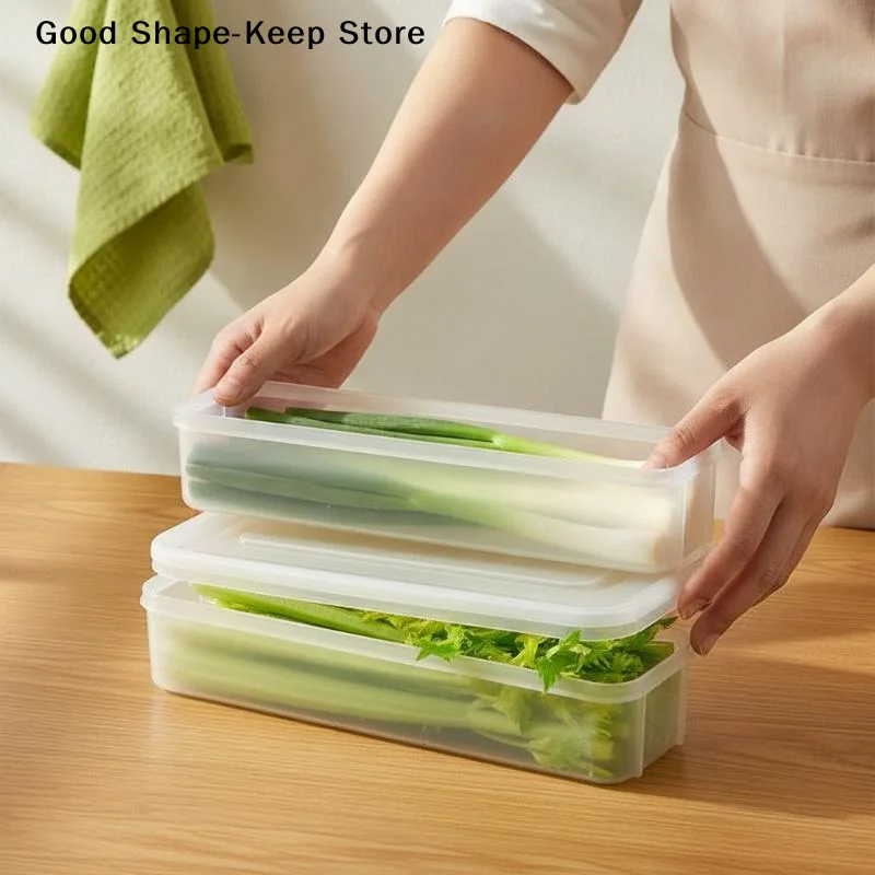 dailyBPA-Free Clear Fridge Herb Storage Container Leakproof Fresh Keeper for Kitchen Vegetables Fruits Home UseDaily products