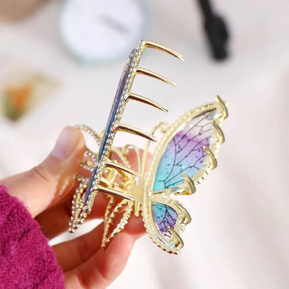 1Pc Exquisite Trendy Butterfly Hairpin Female Girl Delicate Vintage Pearl Barrettes Luxury Metal Women Headwear Fashion Jewelry