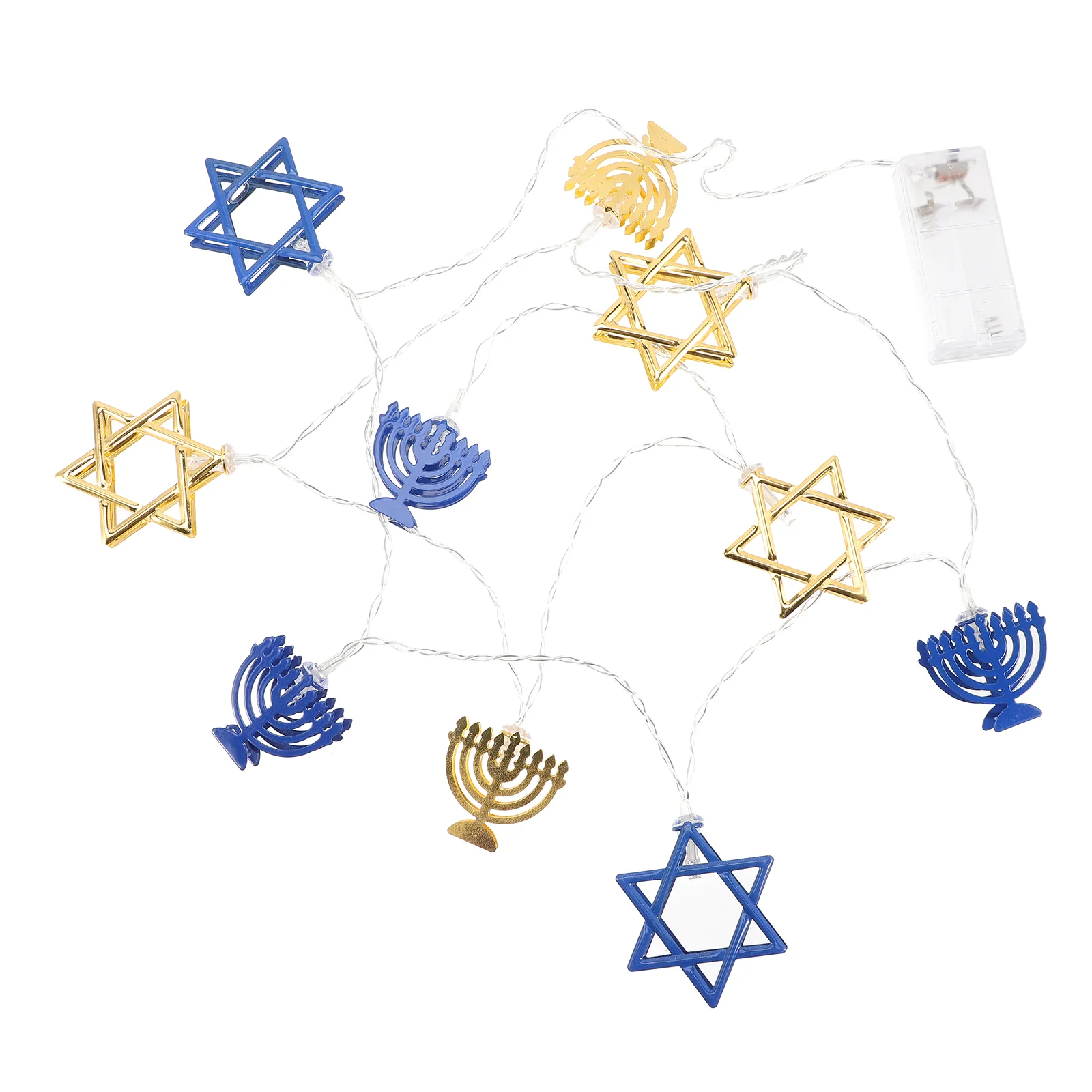 Hanukkah String Lights Chanukah Star Decorative Holders Decorations Decorate