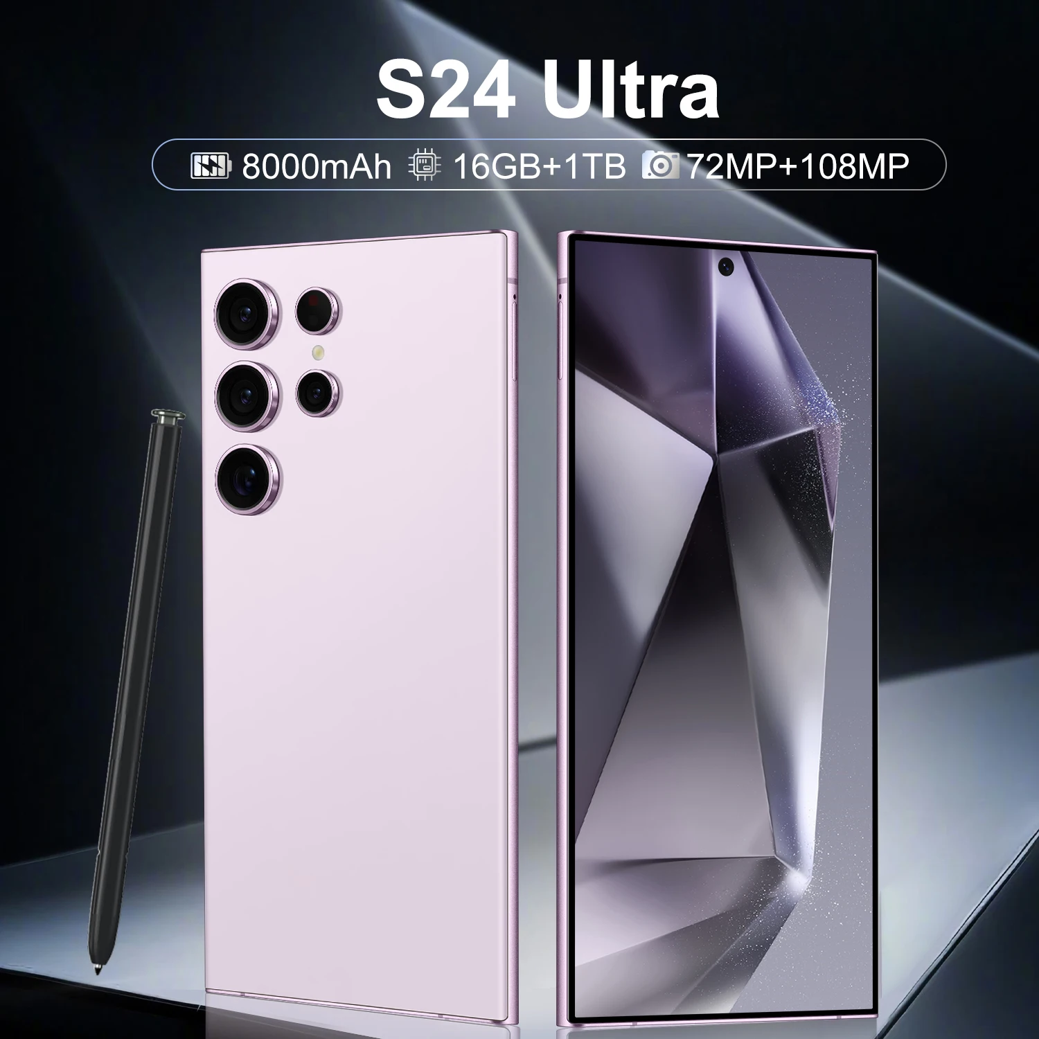 Best Selling S24 Ultra 5G Smartphone Google AI 16+1TB 7.3 Inch Dual Sim Unlocked Android Mobile Phone