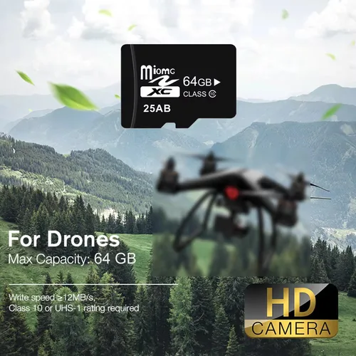 Imagen 2 del producto Tarjeta de memoria de alta velocidad de 10 categorías, 4GB, 8GB, 16GB, 32GB, 64GB, 128GB, tarjeta SD, Mini tarjeta TF utilizada para monitorear el tacógrafo del drone