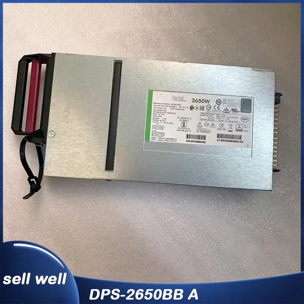 

813829-001 2650W power supply 798095-B21 765876-001 DPS-2650BB A