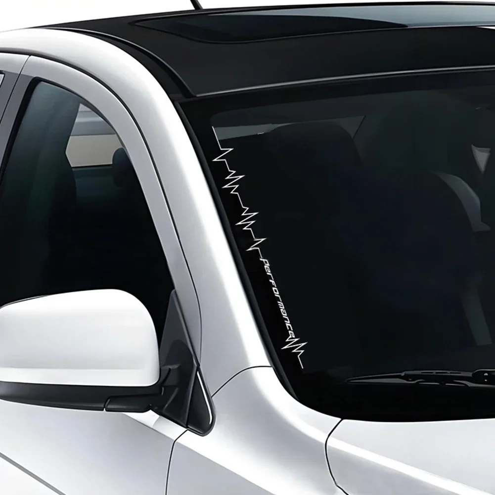 أداء عاكس ضربات القلب خط ملصق زجاج سيارة الزجاج الأمامي الوفير هود ديكور ملصق مائي السيارات مركبة الفينيل الديكور